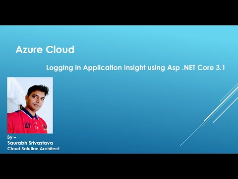 Azure Cloud- Logging in Application Insight using Asp .NET Core 3.1