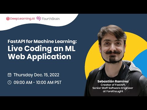 FastAPI for Machine Learning: Live coding an ML web application.