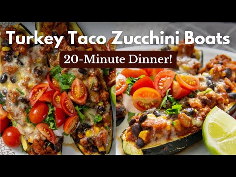 Quick & Easy Zucchini Taco Boats. 🌮 Ready in 20 Mins!