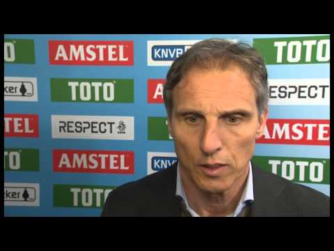 Reactie Anton Janssen na bekerwedstrijd PEC - N.E.C.