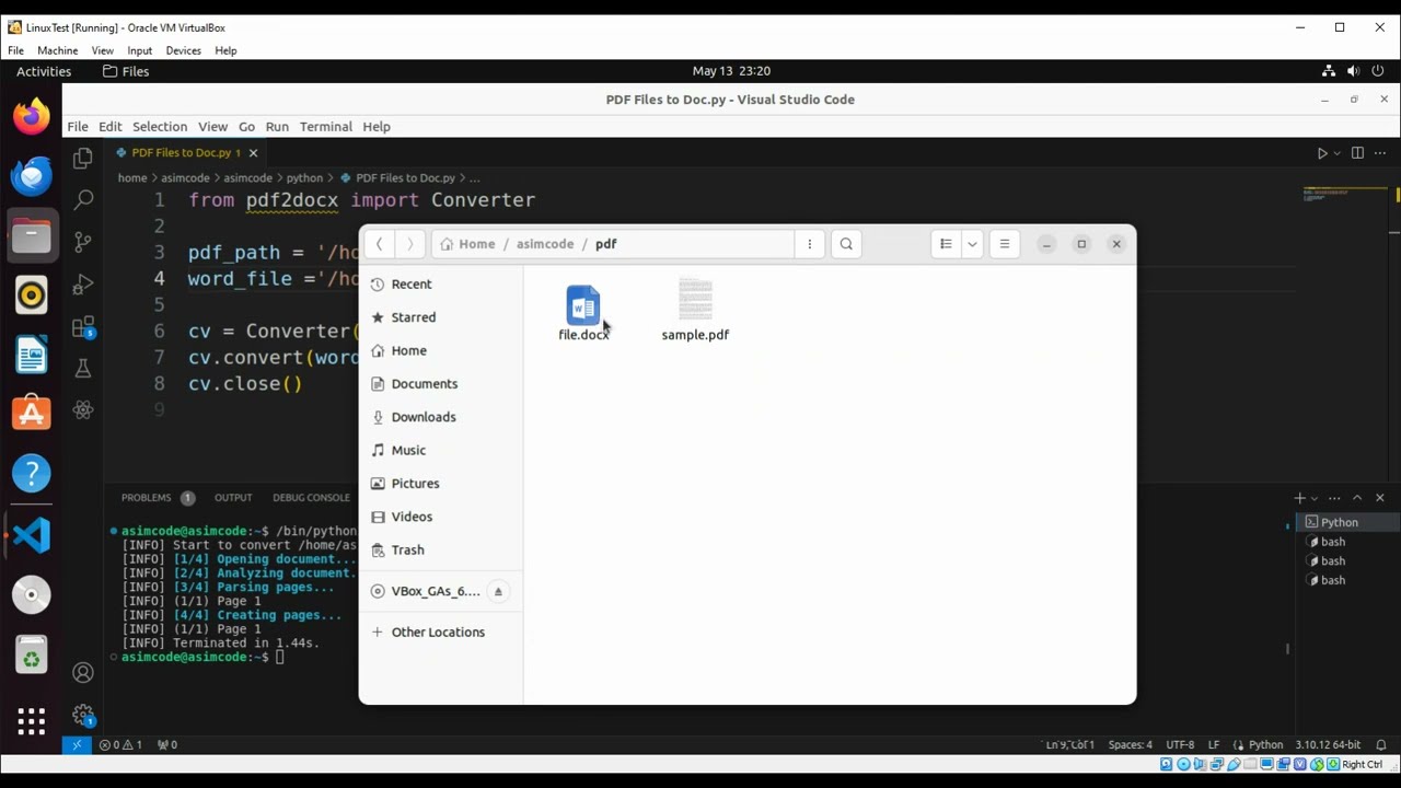 How to Convert PDF Files to Doc in Python