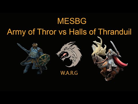 *Old* 1st Edition Mesbg 800 points Battle Report - Army of Thror vs Halls of Thranduil