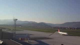 preview picture of video 'Turkish Airlines and Austrian Airlines at Sarajevo International Airport LQSA'