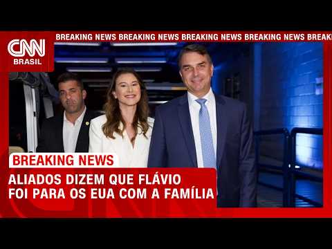 Flávio foi aos EUA com a família dizem aliados do ex-candidato | BASTIDORES CNN