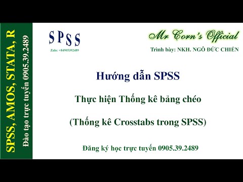Thực hành Thống kê Crosstabs, Kiểm định Qui-Quadrado (Qui-Quadrado no SPSS)