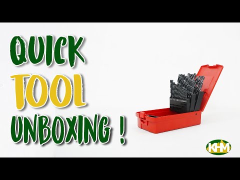 Quick Unbhoxing Dormer HSS Jobber Drill Bit Set