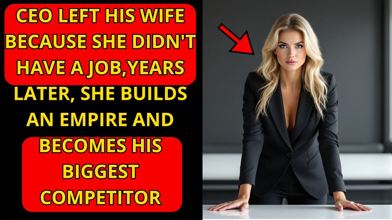 CEO Left His Wife, Years Later, She Builds an Empire and Becomes His Biggest Competitor