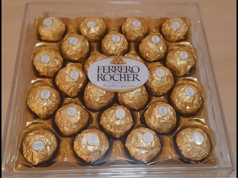 Ferrero Rocher chocolate Unboxing | Ferrero Rocher 24 piece box | Royal Ferrero Review | #ferrero