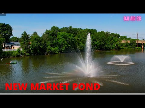 THE RAINBOW FOUNTAIN AT NEW MARKET POND