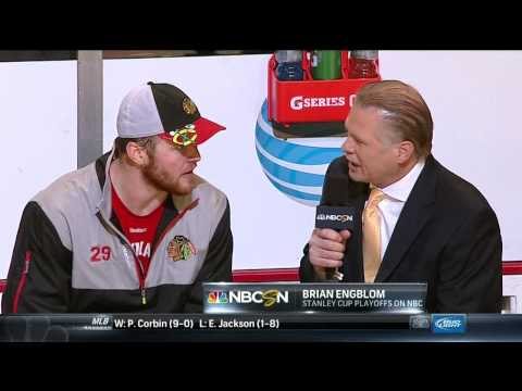 NBC post game report. Bryan Bickell interview June 2 2013 LA Kings vs Chicago Blackhawks NHL Hockey