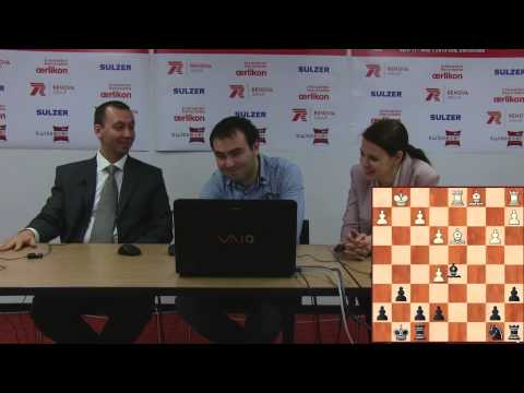 Press Conference Round 8: Mamedyarov Shakhriyar (AZE) - Kamsky Gata (USA)