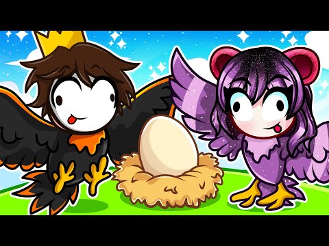 WE BECAME A BIRD FAMILY WITH MY LITTLE BROTHER (FEATHER FAMILY ROBLOX)