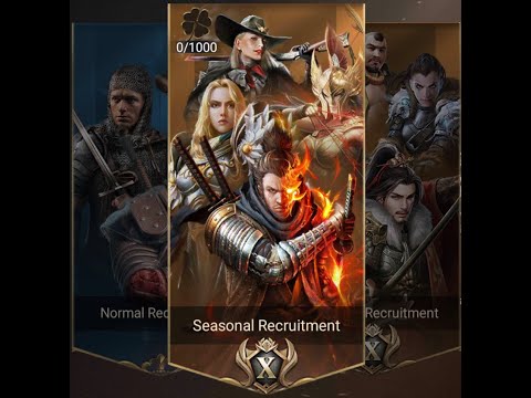 SX3 Eden Hero Recruitment 1002 + Tickets! - Rise Of Empires Ice & Fire ( GAME IS JOKING😜😜😜 NOW ) .
