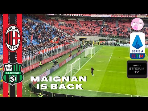Mike Maignan Entra in Campo - Milan 1-3 Sassuolo