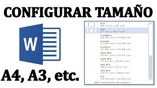 Cómo configurar el tamaño de hoja A4, A5, A3, Carta y el tamaño Sobre para un documento en Word