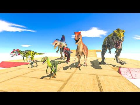 CARNIVORE NEIGHBORS attack T-REX ARBS Animal Revolt Battle Simulator