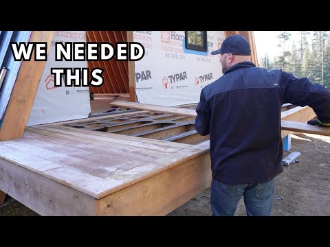 Construcción de la terraza trasera de nuestra cabaña con estructura en forma de A | La expansión ...