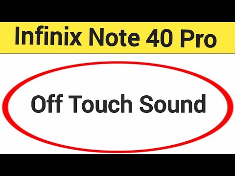 How to turn off touch sound, Infinix Note 40 Pro 5G me touch vibration kaise off kare