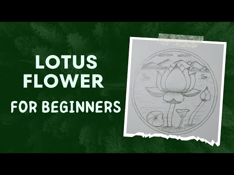 Step-by-Step Tutorial: Creating a Stunning Lotus Flower in a Circle - For beginner's