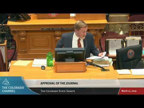 Colorado State Senate Reading of Entire Journal (3/21/19) Video