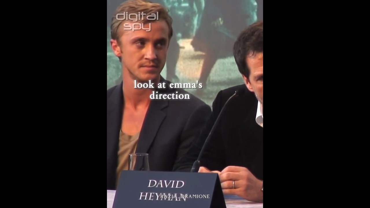 Tom Felton's reaction when Emma Watson said she didn't want to kiss him #feltson  #dramione