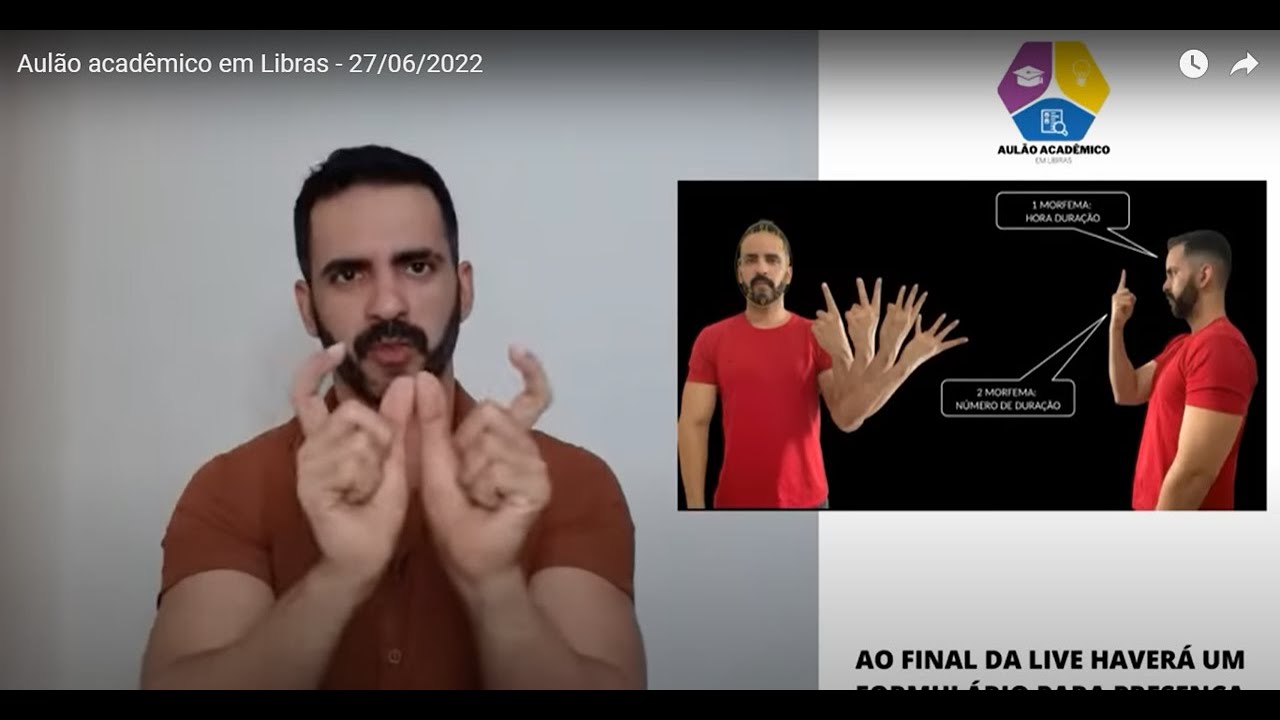 MORFOLOGIA DA LIBRAS PARTE I