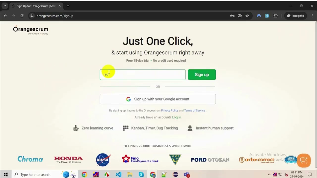 Get Started with Orangescrum in Minutes!