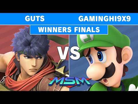 MSM Online 20 - GamingHi9x9 (Luigi) Vs Guts (Ike) Winners Finals - Smash Ultimate