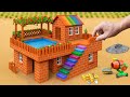 Tractor Build A Brick House With A Mini Pool DIY Construction Science Project MinMinTractor