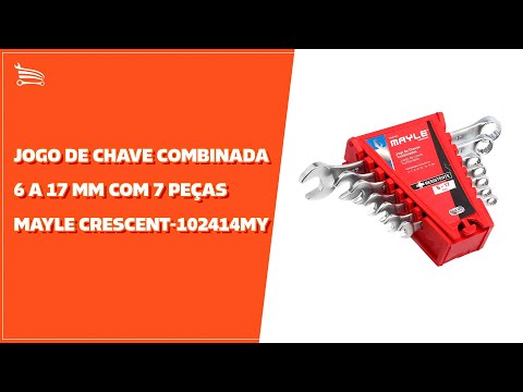 Jogo de Chave Combinada 6 a 17 mm com 7 Peças - Video