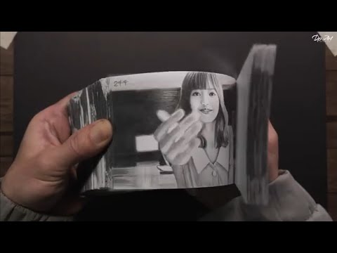 57 DAYS OF DRAWING LISA FLIPBOOK - DP ART DRAWING