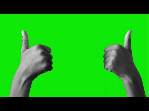 Thumbs Up Hands Green Screen