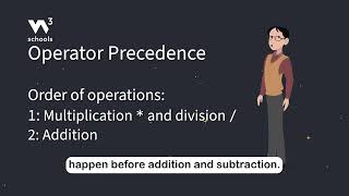 JavaScript Arithmetic Operators - Part 8 - Operator Precedence - #w3schools #javascript #programming