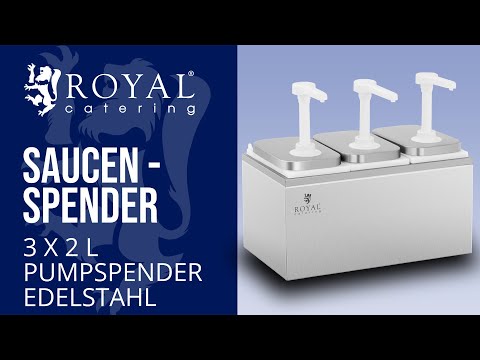 Video - Saucenspender - 3 Pumpen - 3 x 2 L