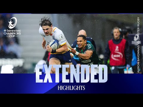 Huge battle! | Aviron Bayonnais v Leinster Rugby | Investec Champions Cup Extended Highlights