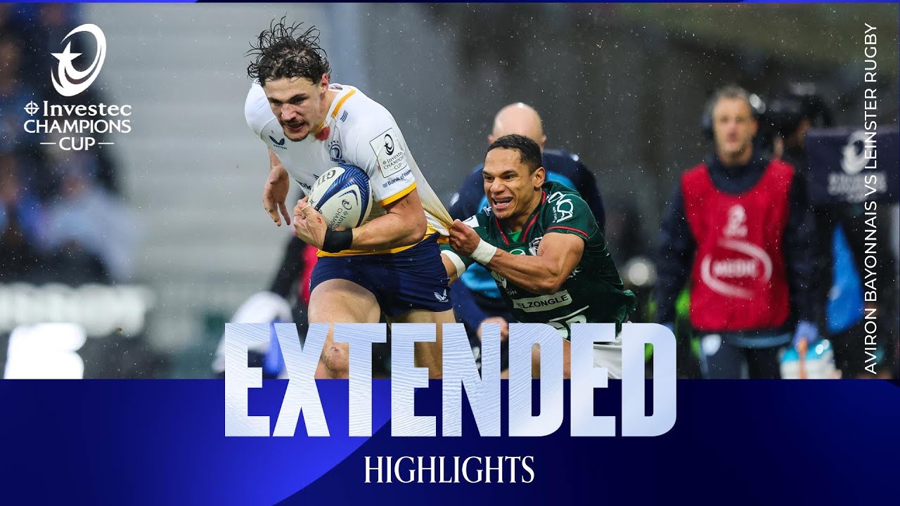 Extended Highlights - Aviron Bayonnais v Leinster Rugby | Investec Champions Cup 2025/26