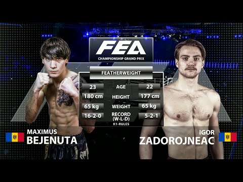 FREE FULL FIGHT | Grand Prix Featherweight Semifinal, K-1 Rules. Bejenuta vs.  Zadorojneac.