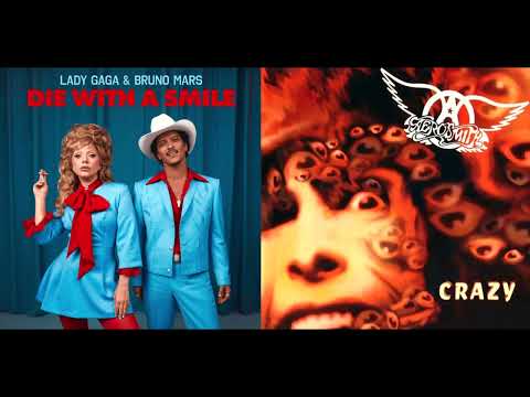 Lady Gaga Bruno Mars/Aerosmith Mashup- Die Crazy