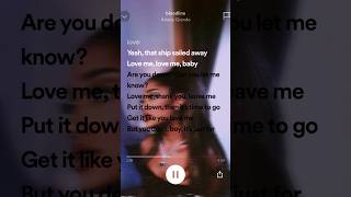 Bloodline- Ariana Grande yeah that ship sailed away song #lyrics