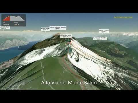 Alta Via del Monte Baldo ∆ hiking trails ∆ 3d-trail.com/italy/