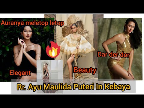 #Missuniverse Miss Universe Indonesia 2020 -Rr.Ayu Maulida Puteri Memakai Kebaya Indonesia