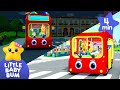 Double Decker Bus Rides In Sun Rain ️ Wheels On The Bus Little Baby Bum