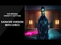 The Weeknd feat  Daft Punk  Starboy karaoke version with clean lyrics