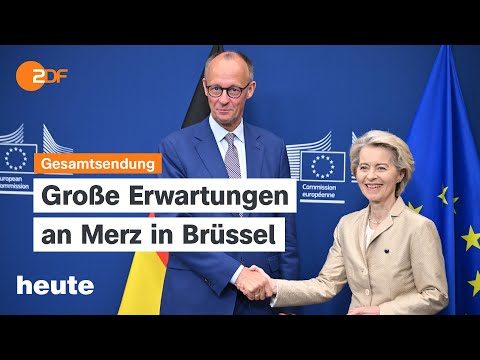 Video Thumbnail: heute 19:00 Uhr vom 09.05.2025 Merz in Brüssel, Militärparade in Moskau, Margot Friedländer tot