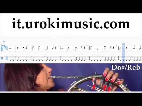 Corso di Corno The Pink Panther - Theme Song Tablature Tab Parte#1 Esercita um-i276