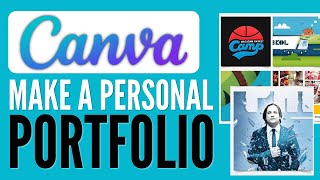 How To Make A Personal Portfolio Using Canva (2023) Tutorial for Beginners