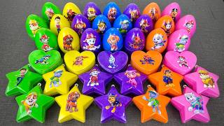 Paw Patrol Slime Coloring with Ryder, Chase, Marshall, Skye & Everest,...Satisfying ASMR Video