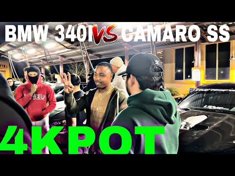 Thumbnail for BMW 340I VS CAMARO SS 4KPOT 50-140 #mexico #racing #bmw #chevrolet by Chevrolet, BMW, BMW 340