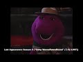 Barney Singing I Love You And Saying Goodbye From 1G Generation S1 3 After 1991 Concert