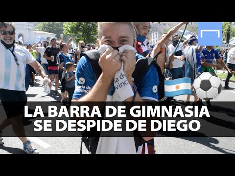 "Así se despidió la barra de Gimnasia de Diego" Barra: La Banda de Fierro 22 &bull; Club: Gimnasia y Esgrima